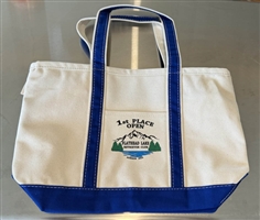 CUSTOM PRINTED ZIPPERED CANVAS TOTE