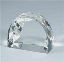 CRYSTAL DOME WITH FACETED  EDGES AWARD