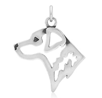 Sterling Silver Chesapeake Bay Retriever necklace