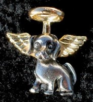 Dog Angel Pin