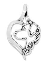 Golden Retriever Heart Necklace