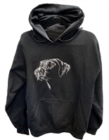LABRADOR RETRIEVER  EMBROIDERED SWEATSHIRT HOODIE