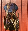 LABRADOR RETRIEVER METAL WALL SCULPTURE