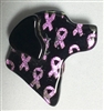 Lucky Lab Pin Pink Cancer Ribbons