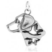 Sterling Silver Labrador Retriever Necklace