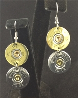 12 Gauge Winchester Double Dangle Gold-Silver