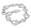 Sterling Silver All Paws Bracelet