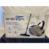 Air Stream HEPA Canister Vacuum with Tools. 1400 Watts. Sealed Box. AS200. Clearance Item.