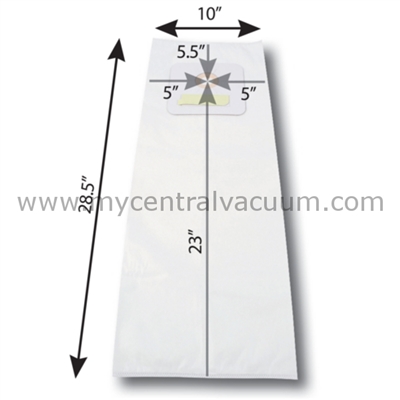 Bags for Vacumaid-Astrovac Central Vacuums. 3-Layer HEPA 11. 2-Pack.