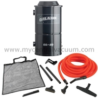 Premium Garage Vac Package - Powered by Galaxie GA-40 - Do-it-yourself Central Vacuum Installation Kit