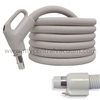 Gas Pump Type Handle Central Vacuum Hoses with Two-Way Switching for System On/Off and Electric Power Brush On/Off