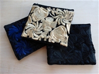 Velvet Embroidered Floral Pouch - Guatemala