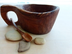 Reclaimed Olive Wood Salt Pot - Kahero Farm, Kenya