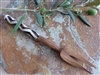 Olive Wood Fork with Batik Handle - 7"