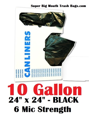95 Gallon Trash Bags 10 Pack Super Big Mouth Large Industrial 95
