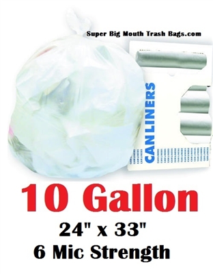 FREE SHIPPING! 10 Gallon Garbage Bags 10 Gallon Trash Bags 10 GAL