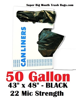 50 Gallon Trash Bags, 50 Gal Garbage Bag Can Liners