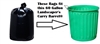 56-60 Gallon Landscapers Trash Bags Garbage Bags Can Liners Carry Barrel Bags - 43" x 47" - 2-MIL - BLACK 100ct