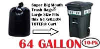64 Gallon Trash Bags 10 Pack