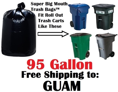 GUAM 95 Gallon Garbage Bags