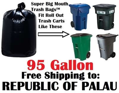 THE REPUBLIC OF PALAU 95 Gallon Garbage Bags