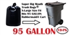 95 Gallon Trash Cart Bags 10 Pack