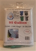 CLEAR 95 Gallon Trash Bags 5 Pack