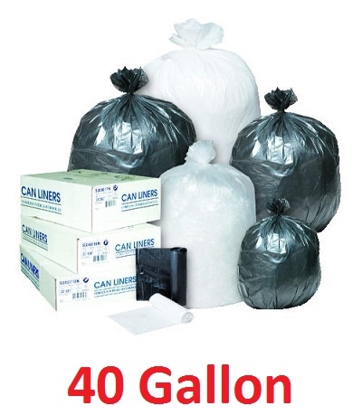 40 Gallon Trash Bags, 40 Gal Garbage Bag Can Liners