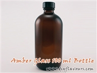 100 ml amber glass bottle