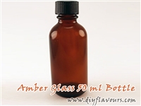 50 ml amber glass bottle