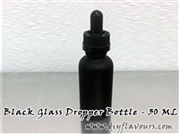30 ml Black glass bottle