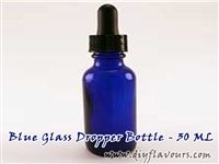 Blue Glass Dropper Bottle - 30 ML