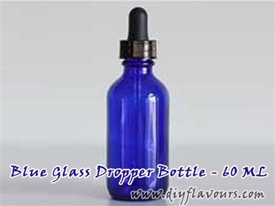 60 ml blue glass bottle