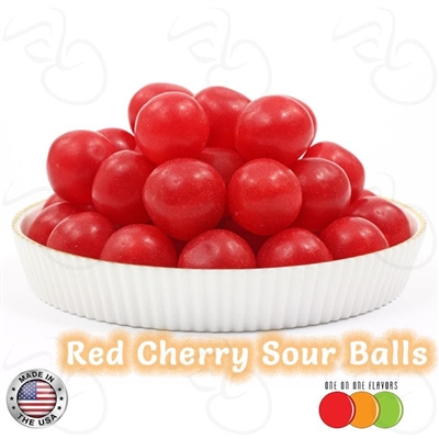 Red Cherry Sour Balls by One On One Flavors