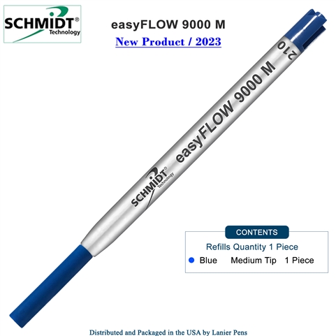 Imprinted Schmidt easyFLOW9000 Ballpoint Refill- Blue Ink, Medium Tip 1.0mm - Pack of 1 by Lanier Pens, pensbylanier, pens by lanier