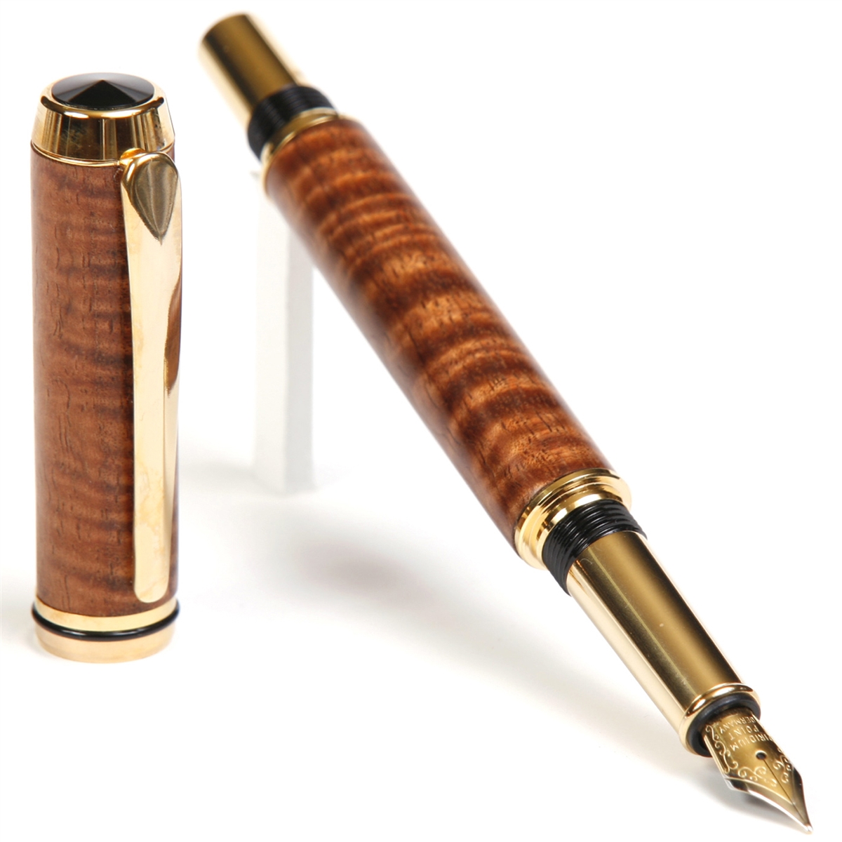 Baron Fountain Pen - Curly Hawaiian Koa