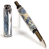 Baron Rollerball Pen - Blue Maple Burl