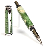 Baron Rollerball Pen - Green Maple Burl