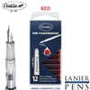 12 Pack Conklin Ink Cartridges - Red By Lanier Pens