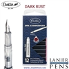 12 Pack Conklin Ink Cartridges - Dark Rust By Lanier Pens