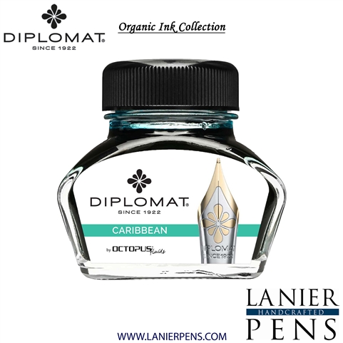 Diplomat Caribbean Ink Bottle, 30ml by Lanier Pens, lanierpens, lanierpens.com, wndpens, WOOD N DREAMS, Pensbylanier