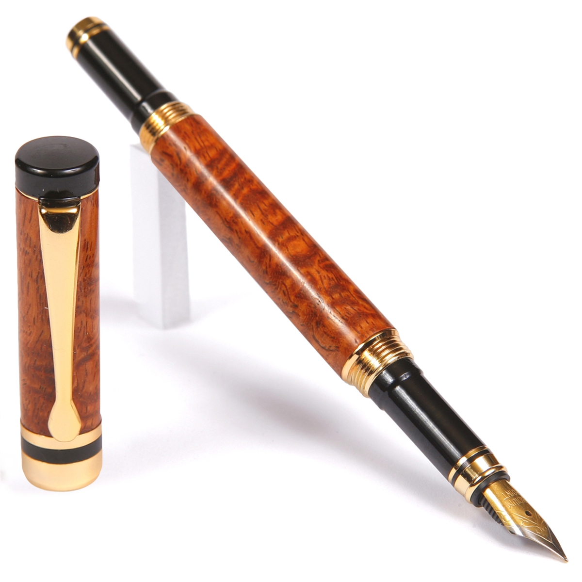 Classic Fountain Pen - Afzilia Snakeskin