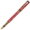 Classic Elite Fountain Pen - Red Maple Burl
