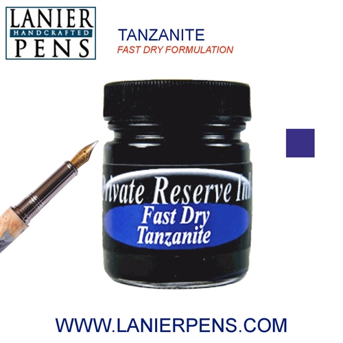 Private Reserve Tanzanite Fast Dry Fountain Pen Ink Bottle 07-F-TZ - Lanier Pens