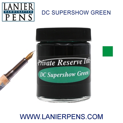 Private Reserve DC Supershow Green Fountain Pen Ink Bottle 34-dcg - Lanier Pens