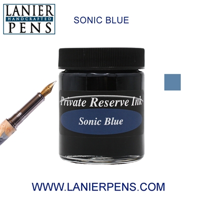 Private Reserve Sonic Blue Fountain Pen Ink Bottle 17-sonb - Lanier Pens