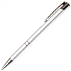 B204 Series Promotional Click Activated Ball Point Pen with a Silver aluminum body - Lanier Pens