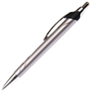C204 Series Promotional Click Activated Ball Point Pen with a Silver aluminum body - Lanier Pens