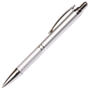 A204 Series Promotional Click Activated Pencil with a Silver aluminum body - Lanier Pens