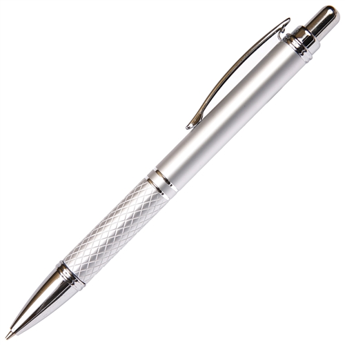A204 Series Promotional Click Activated Pencil with a Silver aluminum body - Lanier Pens